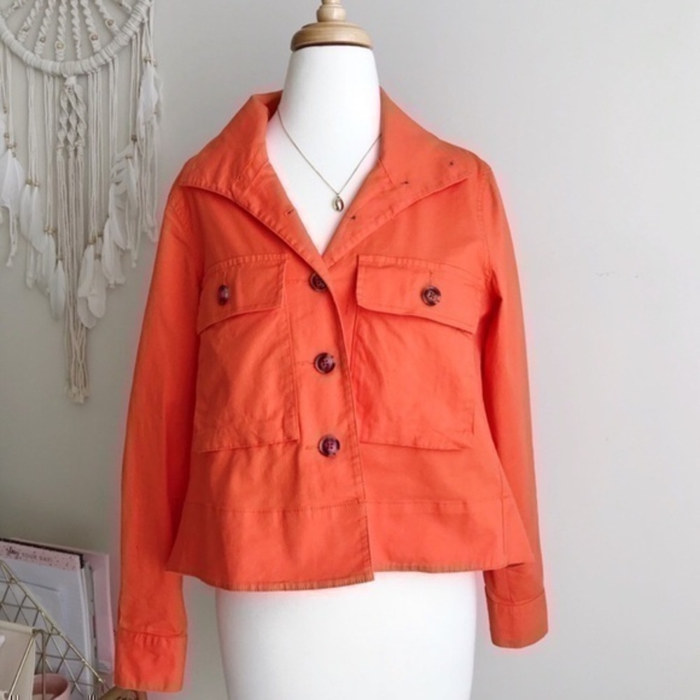 Cabi Womens Orange top Jacket size XS